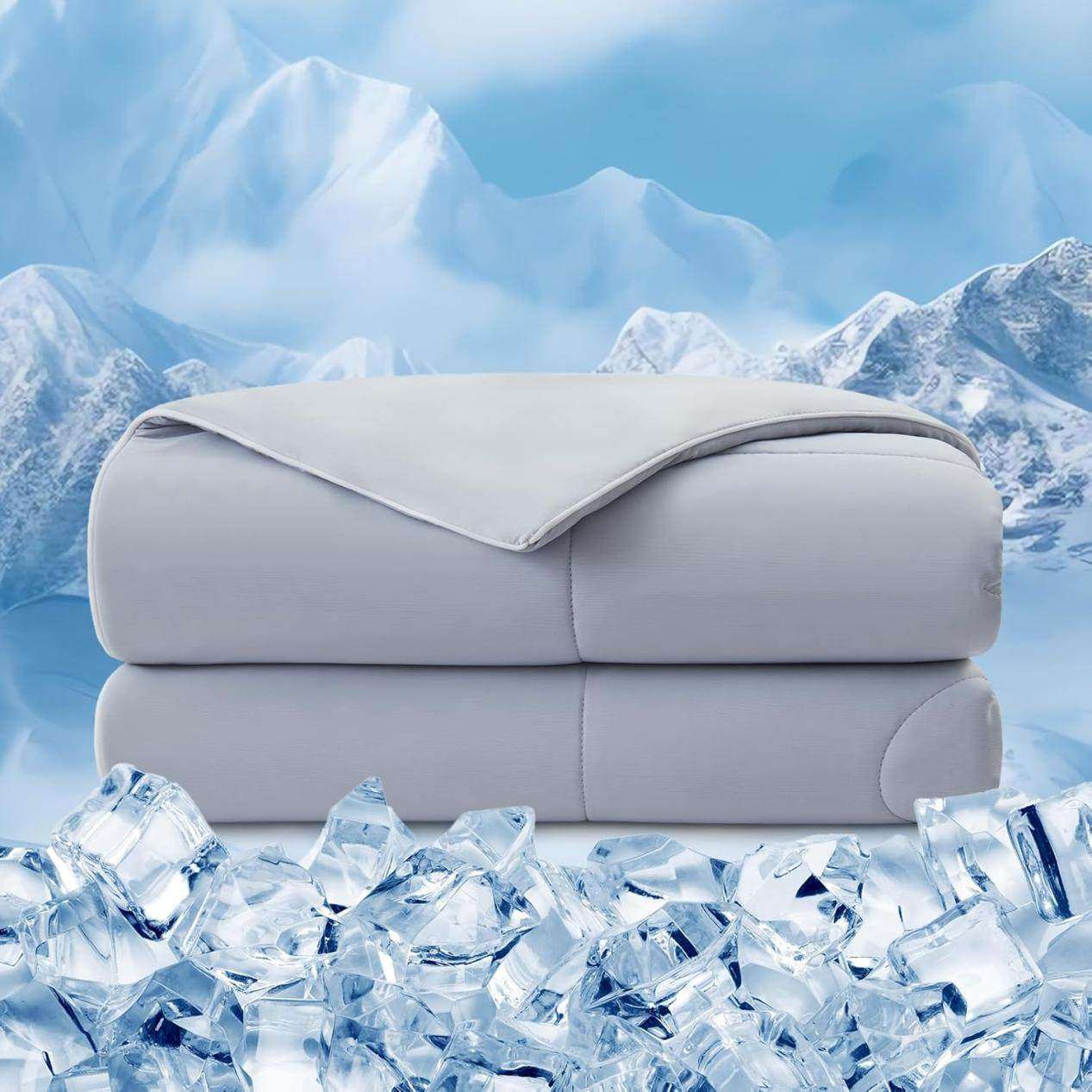 康维斯 冰川呼吸冰凉被｜0.1秒瞬降3℃，天然玉石级睡眠凉境